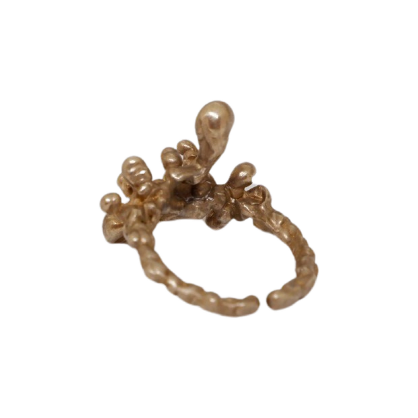 Bague Perlage Bronze Or