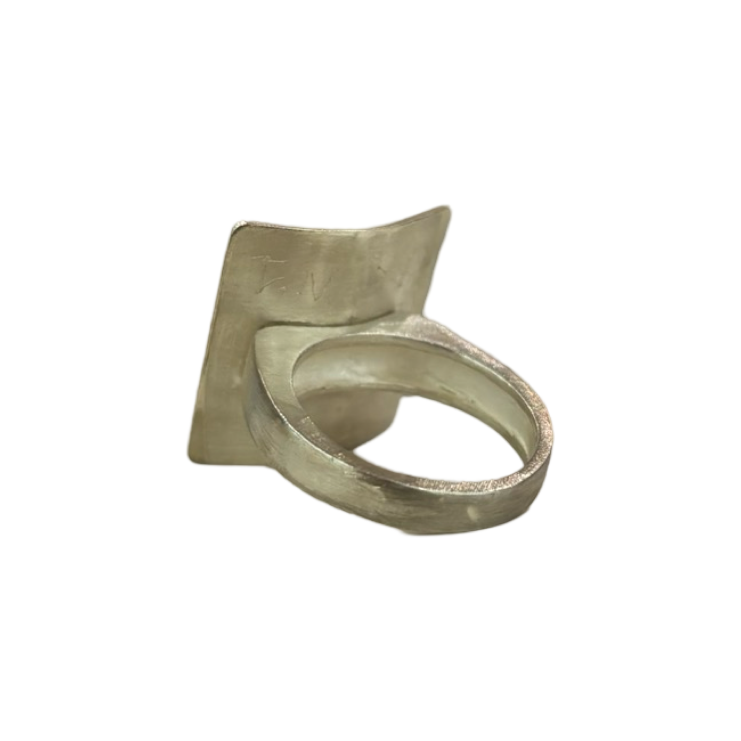 Anello Coppa in Argento con Perla