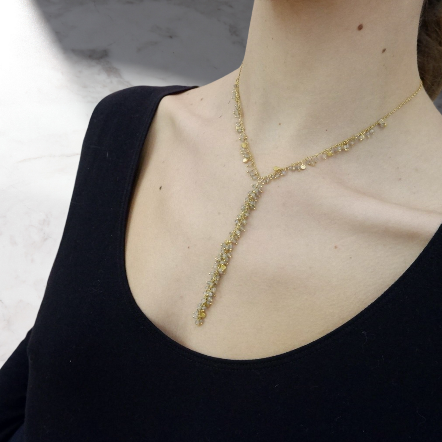 Collana con Lungo Pendente