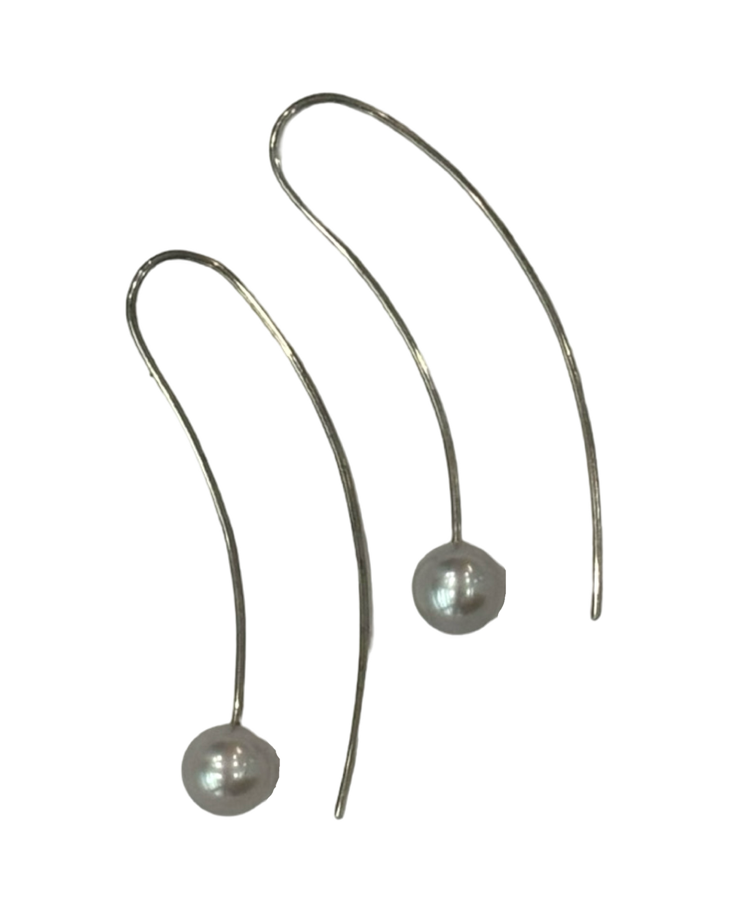 Orecchini Amo con Perla Grigia