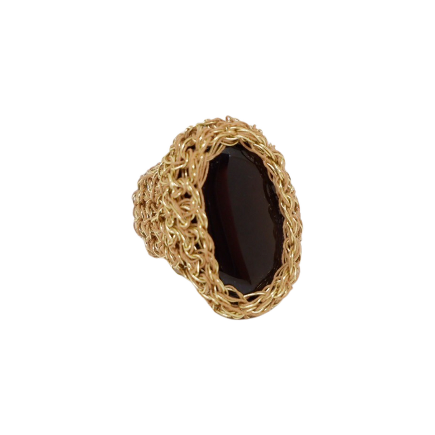 Bague avec Pierre Semi-précieuse Onyx - Or - Hara Karamikali